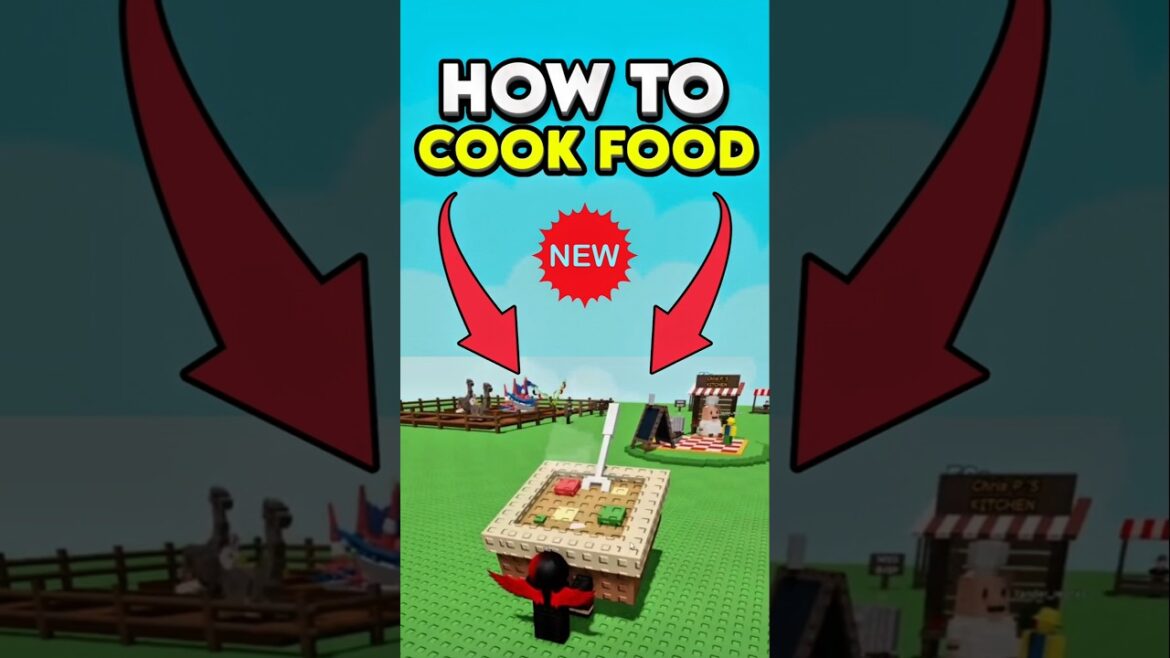 How to Cook Food in Grow a Garden #roblox #growagarden