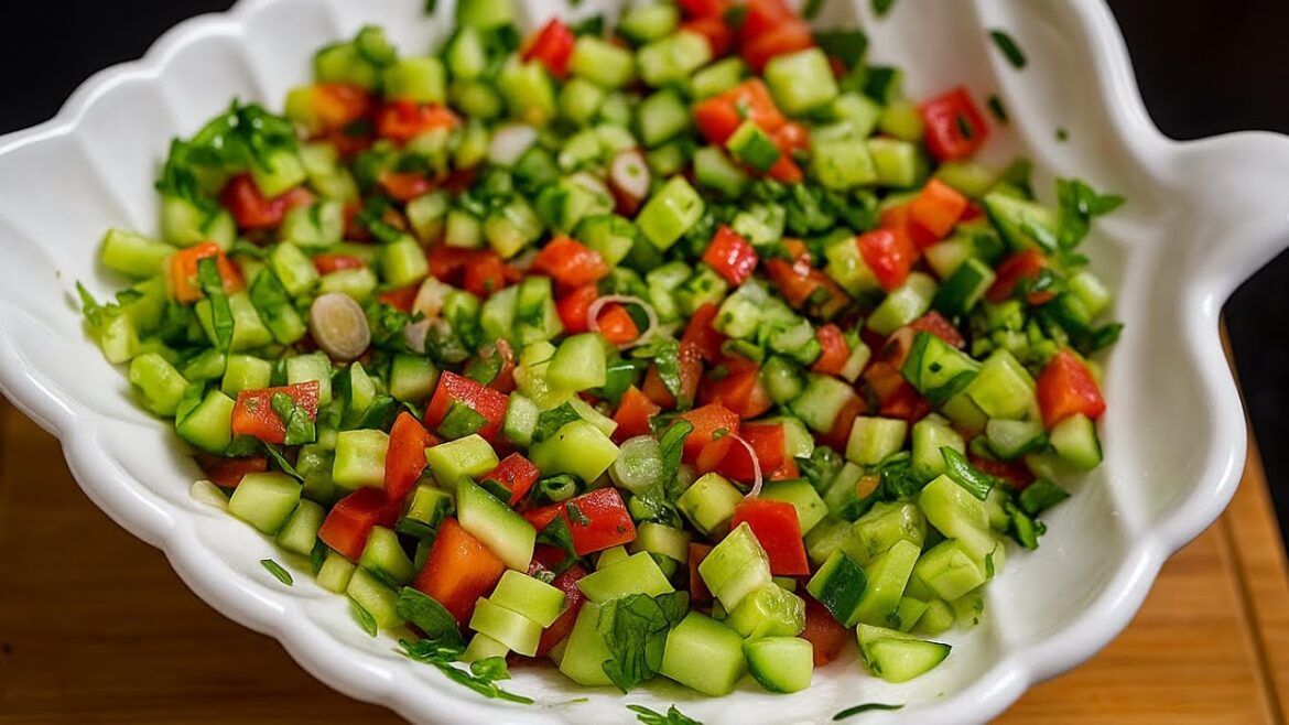 Eat And Lose Weight Quickly! Italian Tomato and Cucumber salad