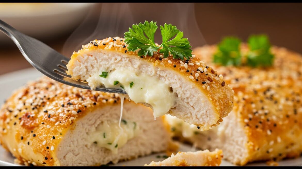 Everything Bagel Stuffed Chicken: SEAR for JUICINESS!