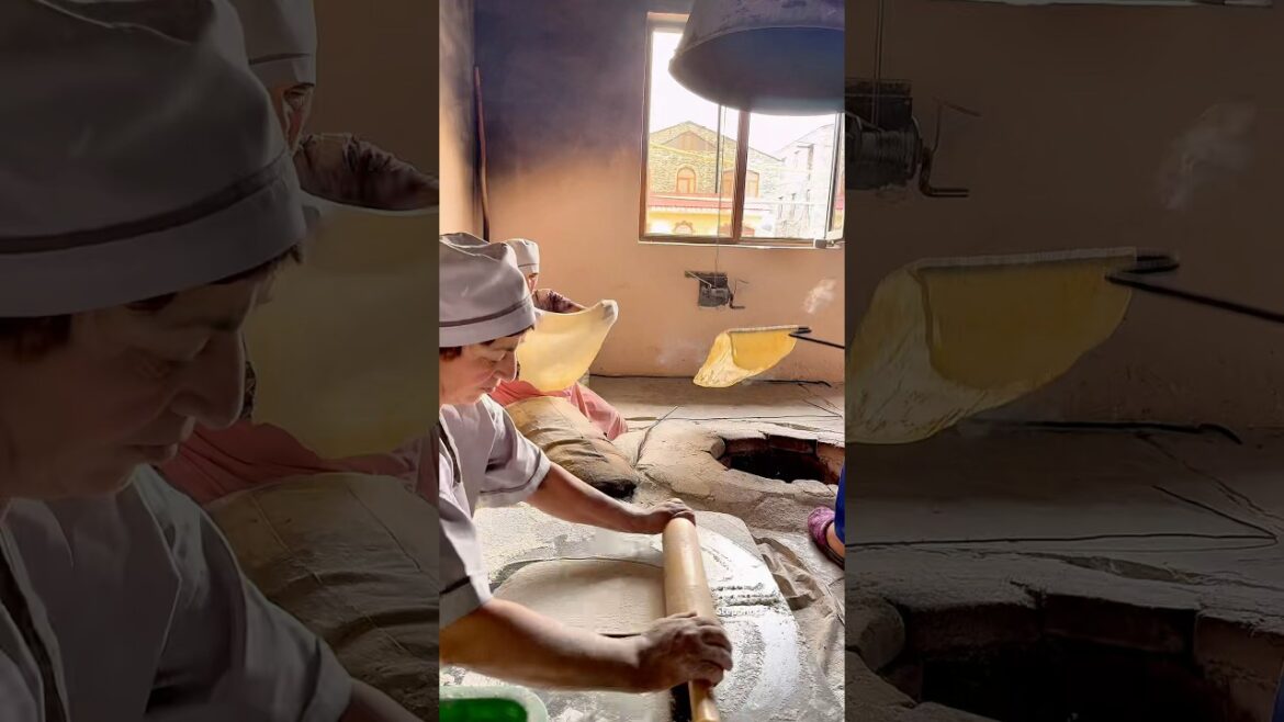 Baking tradition of Armenian lavash bread is historic.