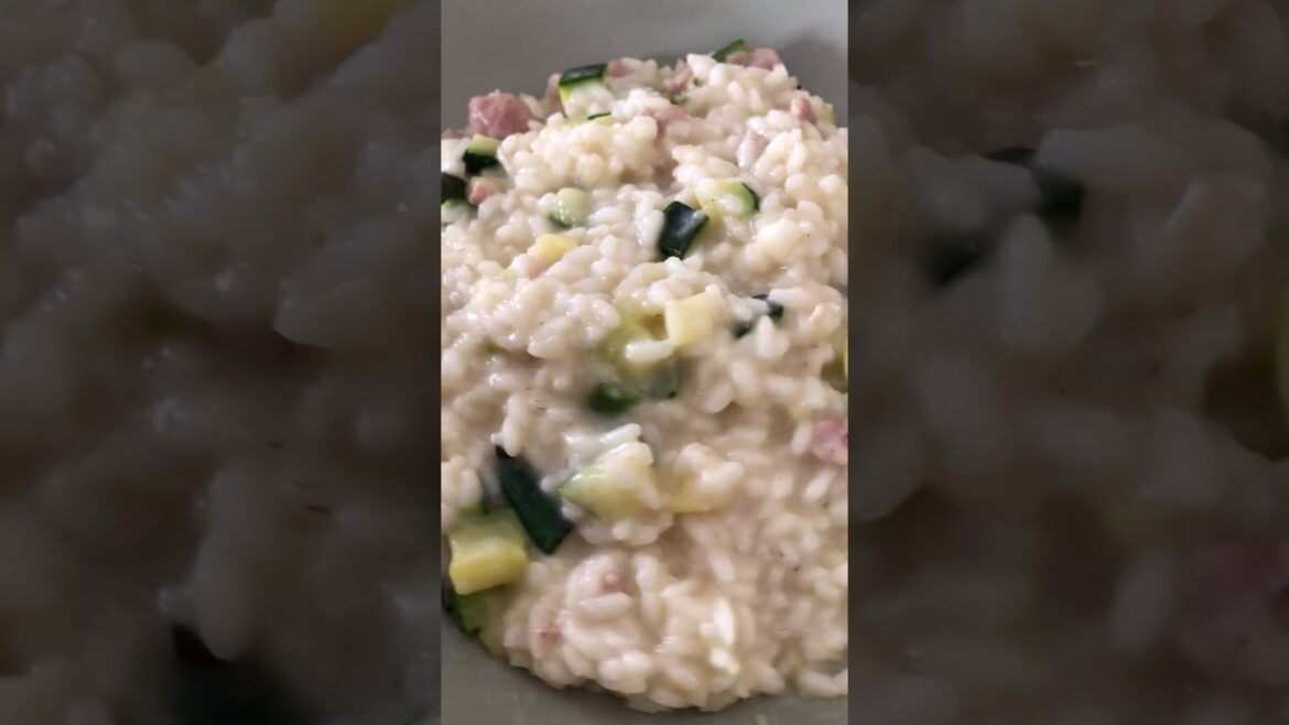 Risotto zucchini e salsiccia #risotto #italiancuisine #food #cucinafacile #italy #włochy #cibo