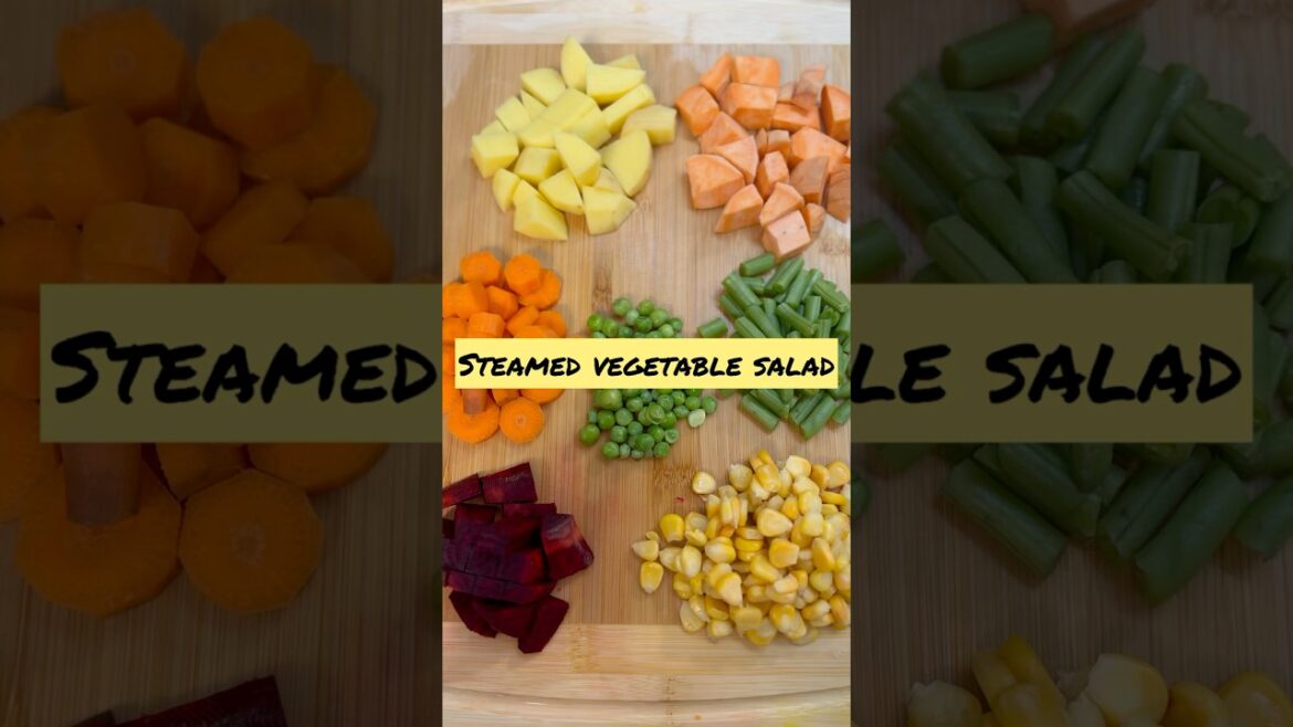 Steamed vegetable salad for weight loss#salad #veggies #weightloss #weightlossdiet #food #cooking
