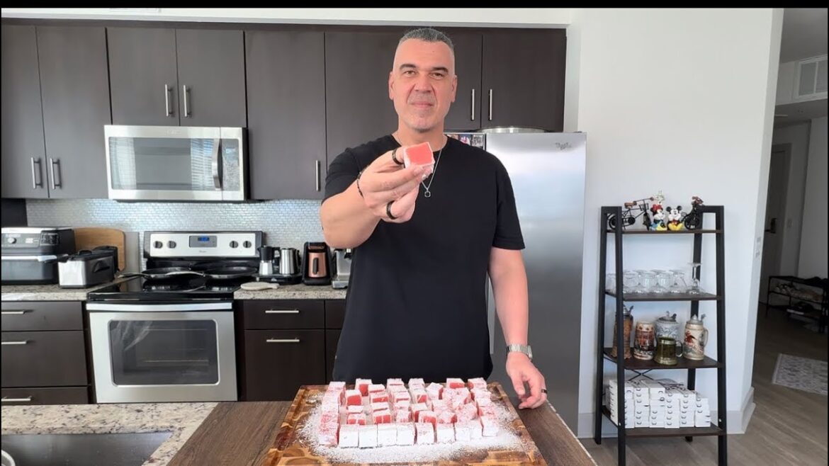 Watermelon Turkish Delight Recipe | Lokum from Scratch! ASMR