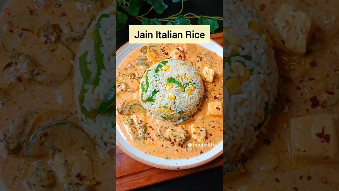 Jain Italian Rice #ricerecipe #italianrice #noonionnogarlicjainrecipe #jainrecipe #rice #lunchbox