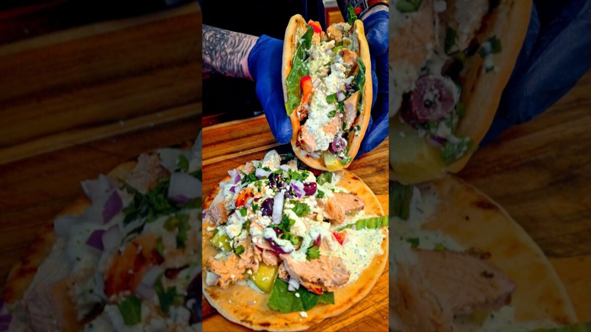 Chicken Gyros with Fresh Tzatziki Sauce