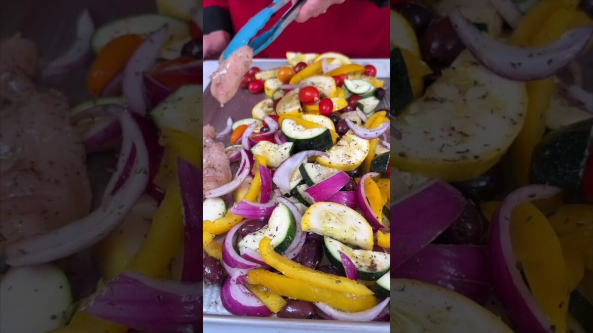 Sheet Pan Greek Chicken Dinner