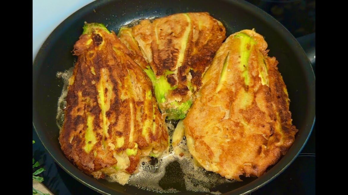 Gott, so lecker! Das Ergebnis der frittierten Zucchini wird Sie überraschen. Einfach und Köstlich!