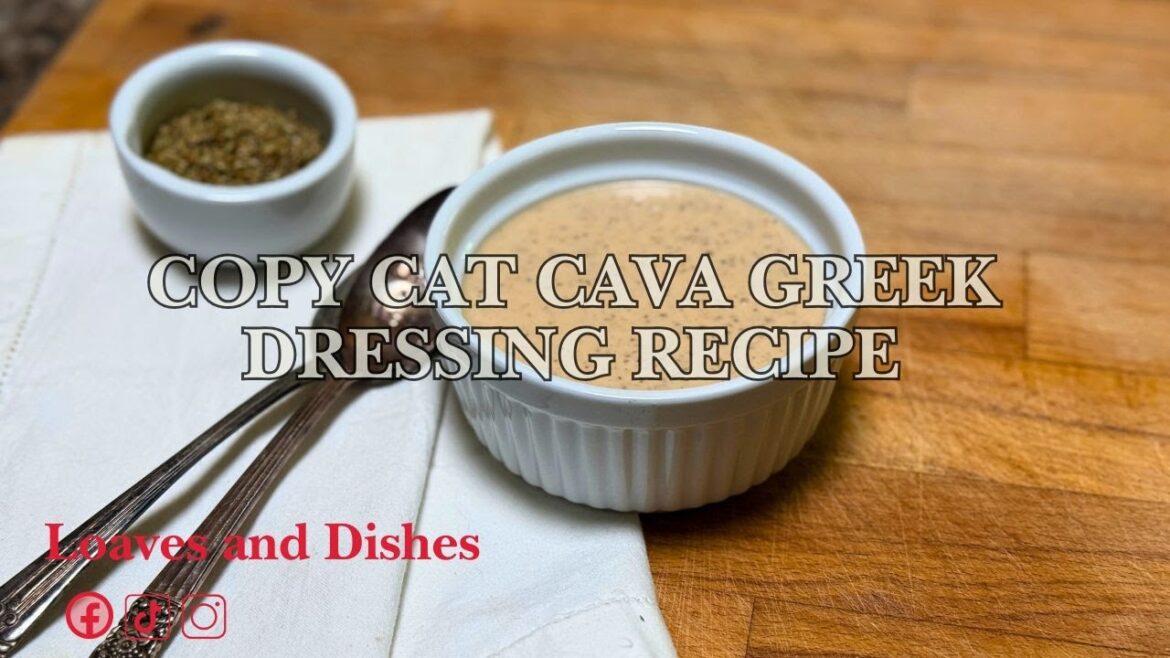 Copycat Cava Greek Dressing Recipe