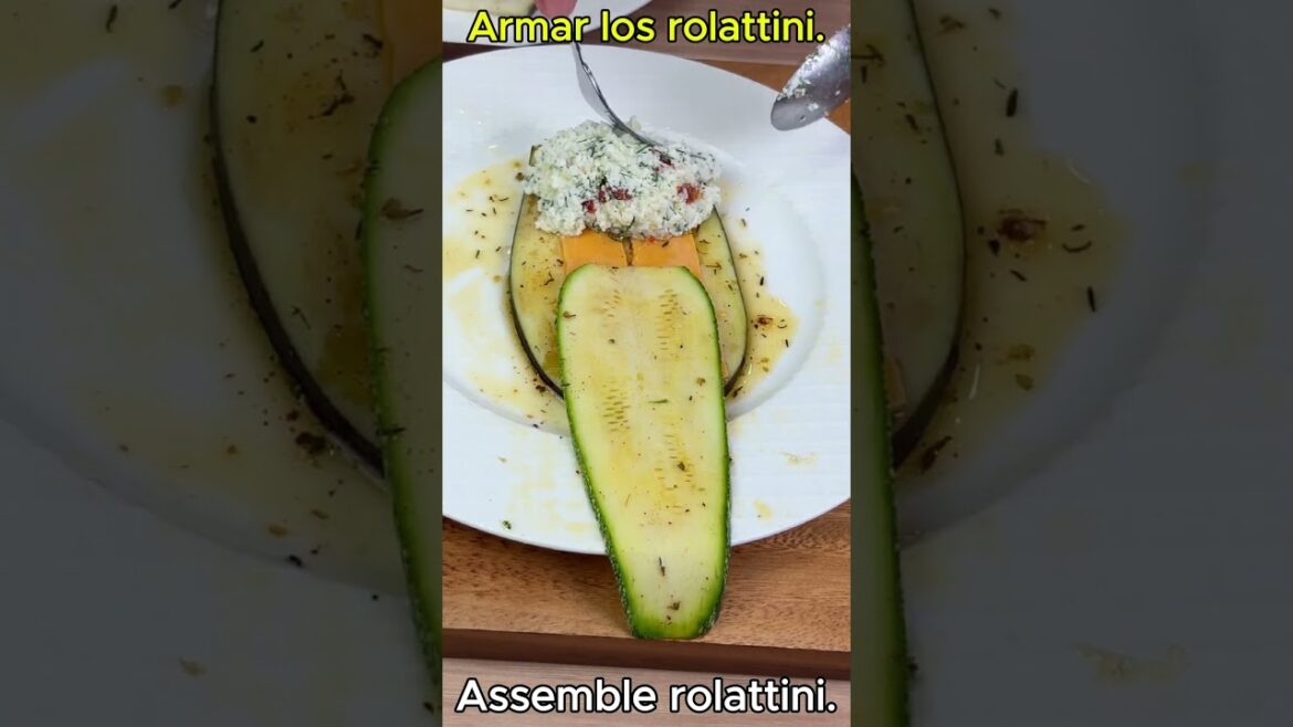 Eggplant and Zucchini Rollatini – Easy No Pre-Baking Recipe! #vegetarianrecipes #mediterraneanfood