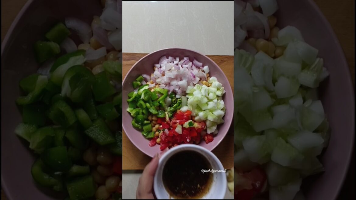 This Chickpea salad with Greek salad dressing is a Must Try! #shorts #foryou #trending #healthyfood