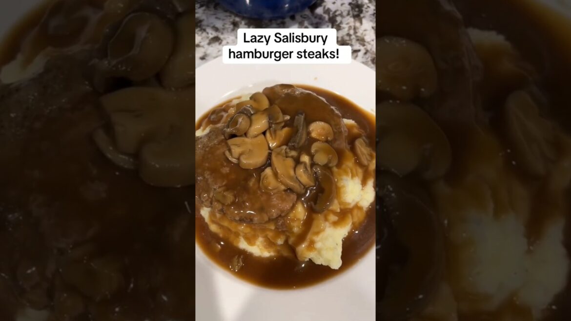 Easy Salisbury steak recipe #delicious #cooking