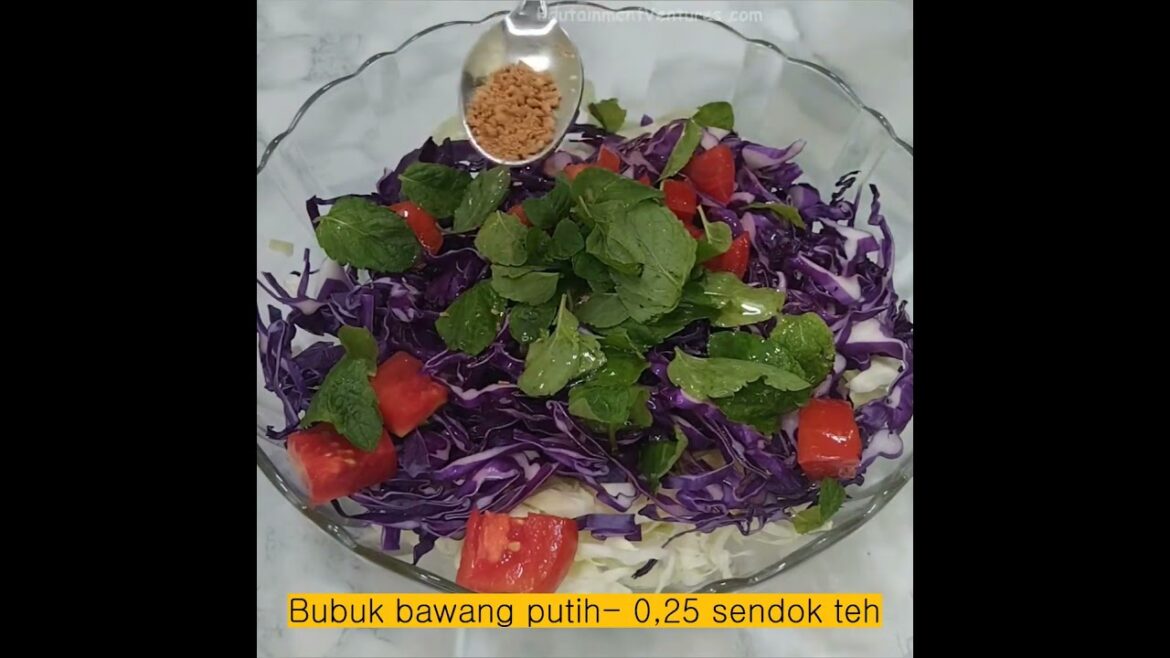 Resep Sito | Cara Membuat Salad Malfouf | Resep Salad Kubis Lebanon | Resep Coleslaw