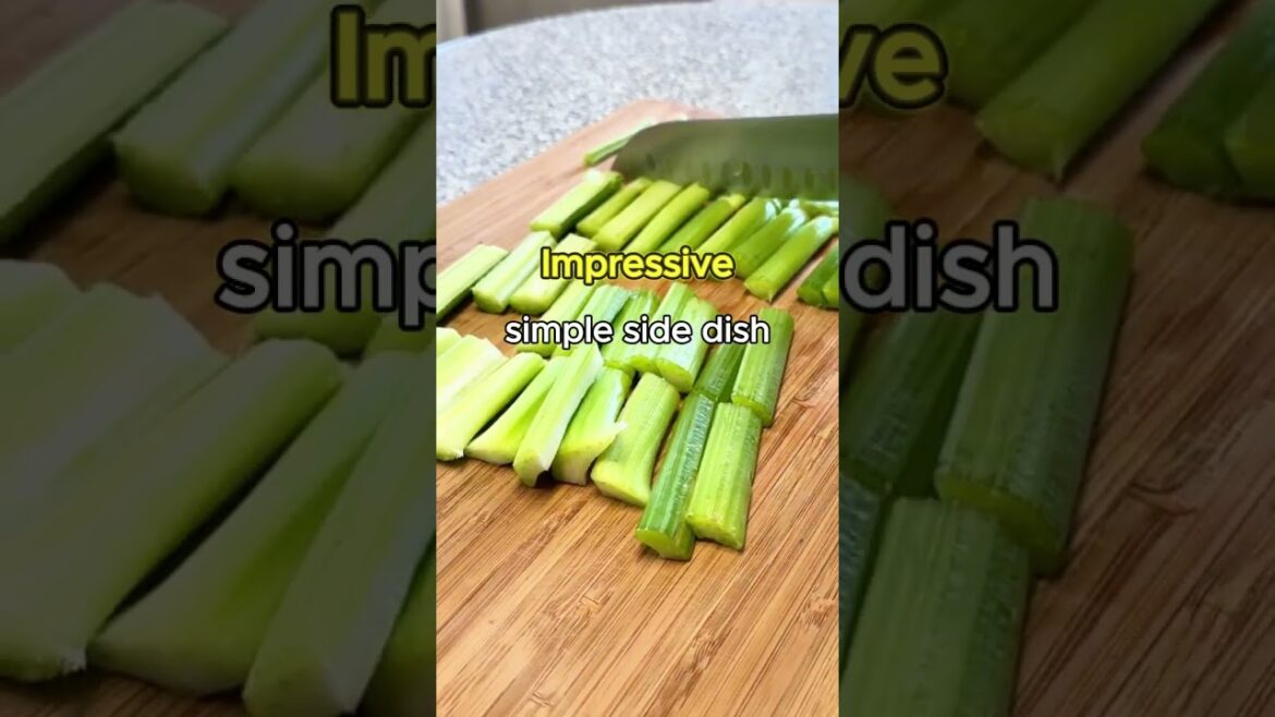 How to WOW your guest with just 3 ingredients : Celery Revolution How to WOW your guest with just 3 ingredients : Celery Revolution