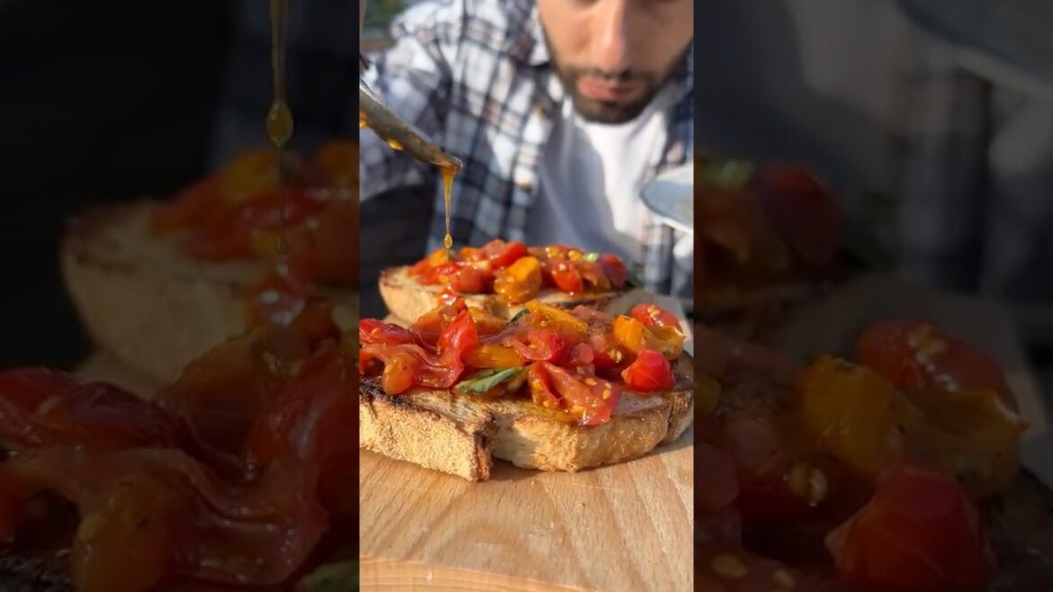 Charred Tomato Bruschetta