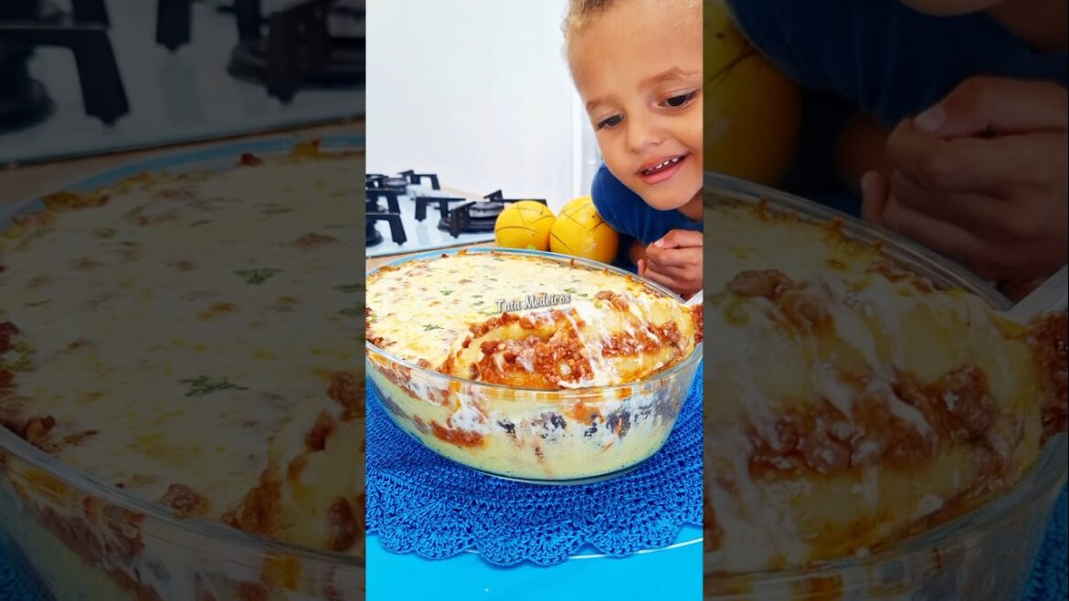 Polenta recheada fácil