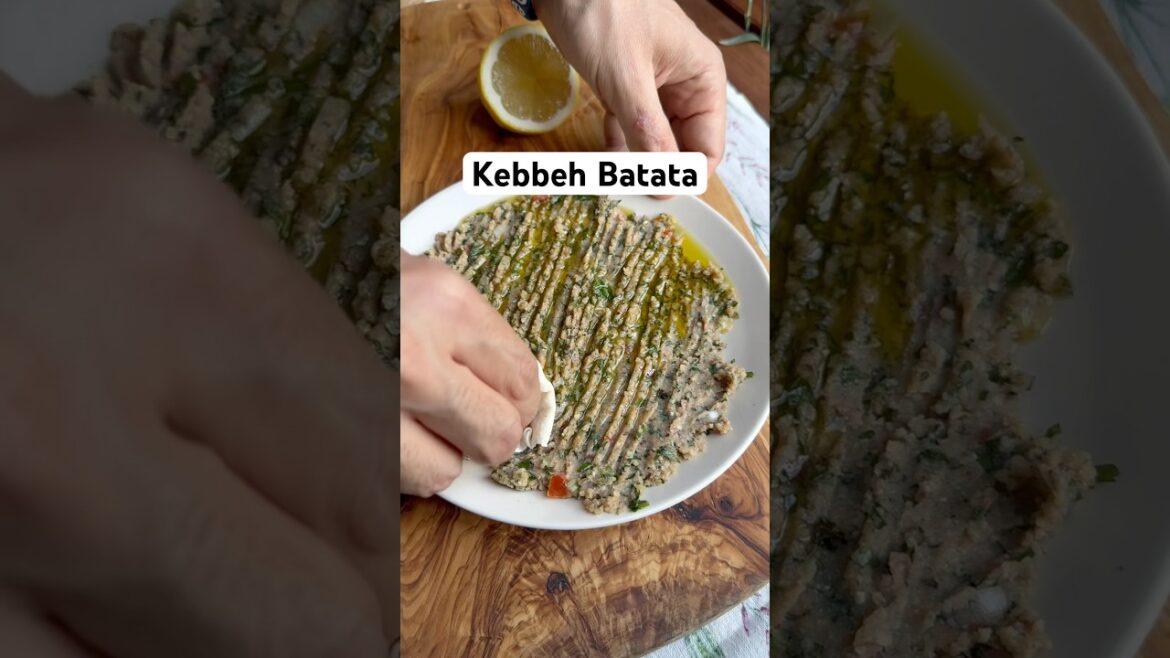 Kebbet Batata - das beste libanesische vegane Rezept