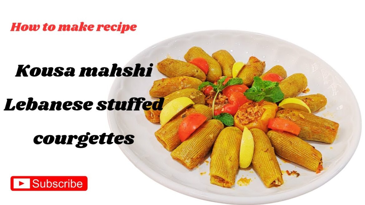 Kousa mahshi / Lebanese stuffed courgettes / कोसा महशी / लेबनानी भरवां तोरी /Cooking/Recipe
