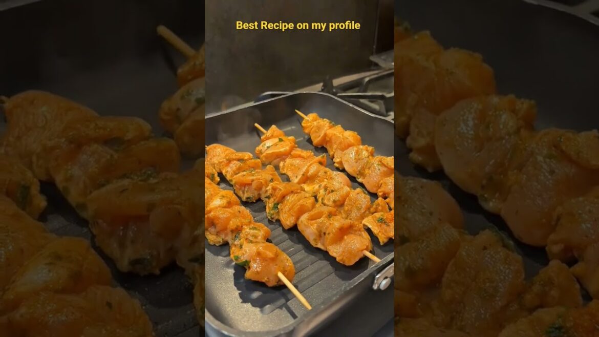 Greek plate with chicken souvlaki, lemon potatoes, tzatziki and Greek salad, super fresh and yummy ❤