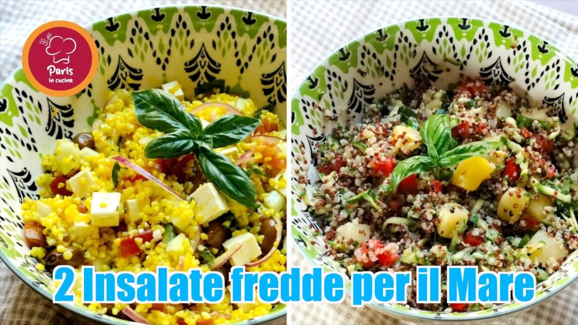 2 insalate fredde per il mare (con Quinoa e Bulgur)