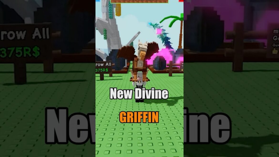 Should I cook the new divine pet griffin? #growagarden #roblox #fyp