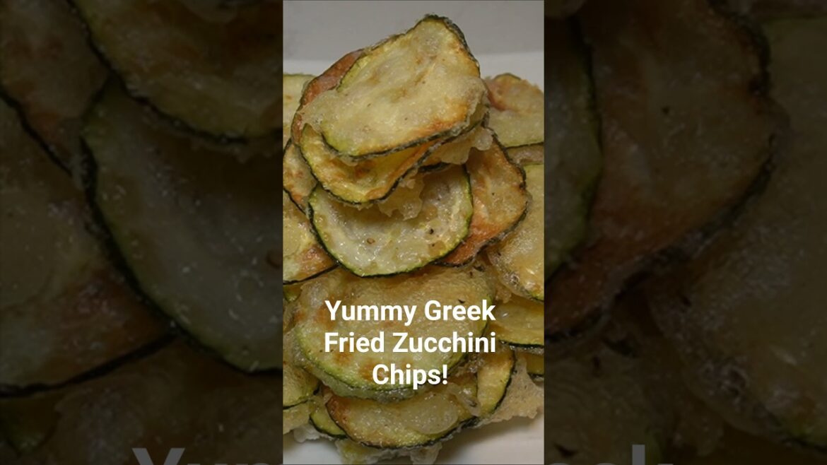 Yummy Greek Fried Zucchini Chips! (Κολοκύθια Τηγανιτά)#greece #cooking #zucchini #zucchinichips