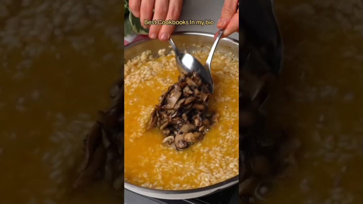 Triple Mushroom Truffle Risotto #recipe #recipeideas #recipesforyou #recipetutorial #cooking