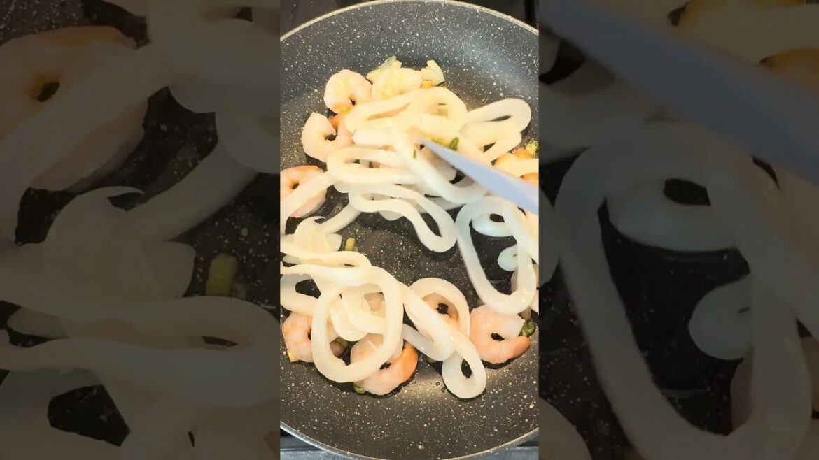 ✨Creamy Seafood Pasta | Shrimp & Squid Recipe