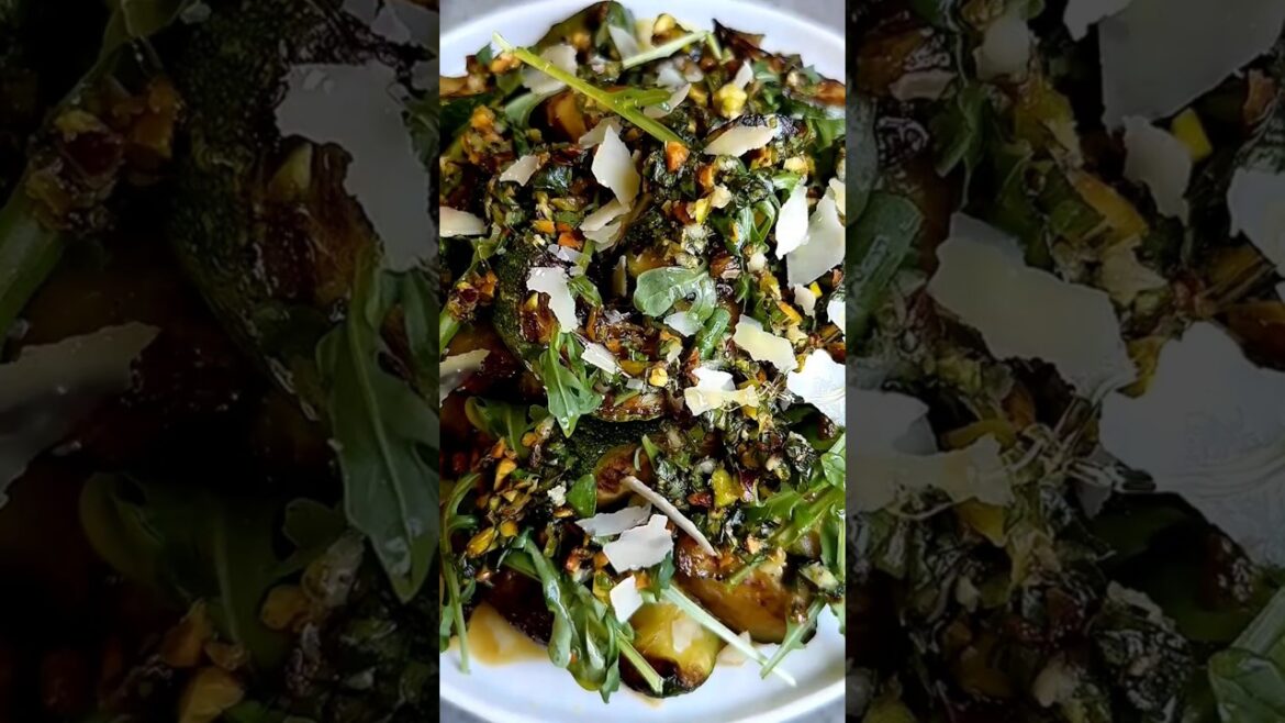 SAUTÉED ZUCCHINI SALAD WITH LEMON, BASIL & PISTACHIO OIL SAUTÉED ZUCCHINI SALAD WITH LEMON, BASIL & PISTACHIO OIL