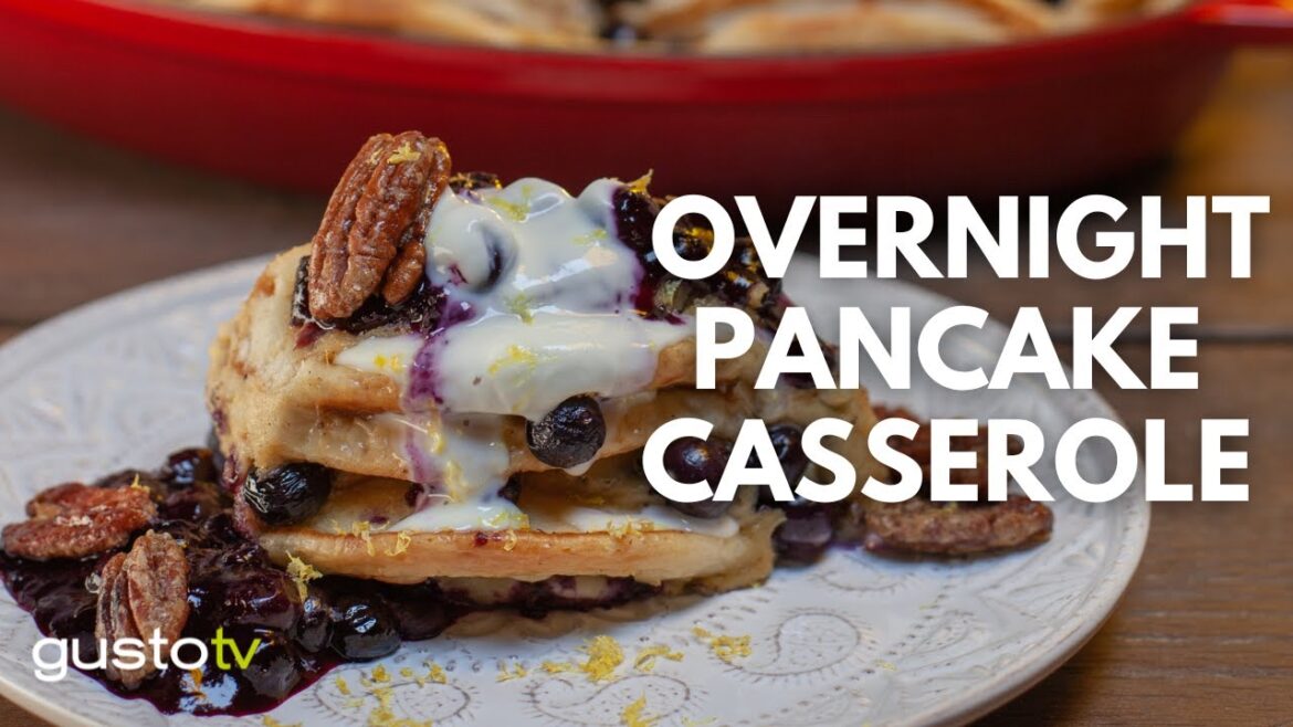 Easy Overnight Pancake Casserole | Casserole Recipe