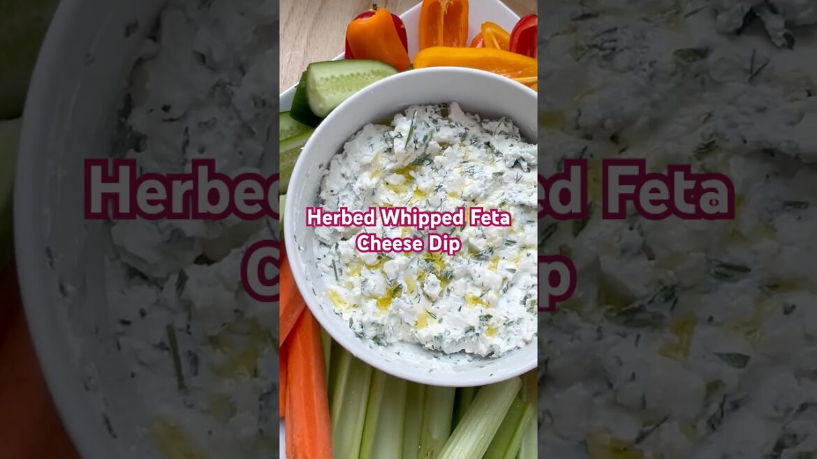 Herbed Whipped Feta Cheese Dip