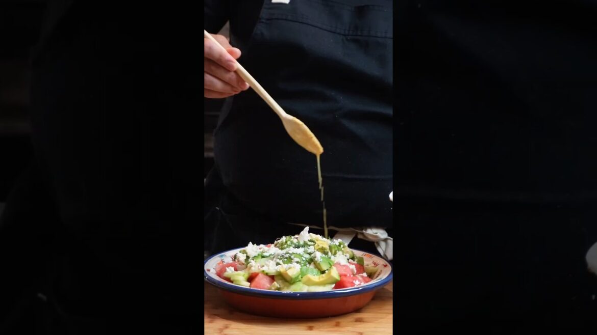 WATERMELON FETA CHEESE SALAD #watermelon #salad #vancouver #morocco #المغرب