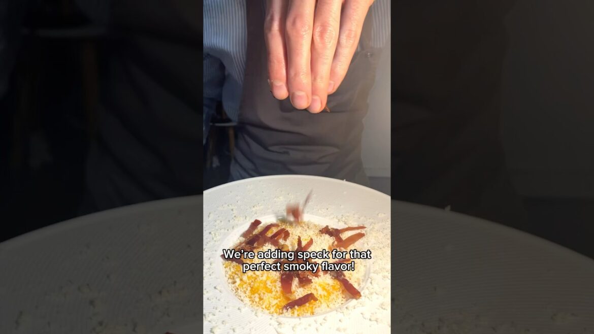 Creamy Pumpkin Risotto with Smoky Speck #italiancuisine #risotto #pumpkin #parmesan #speck #cheflife