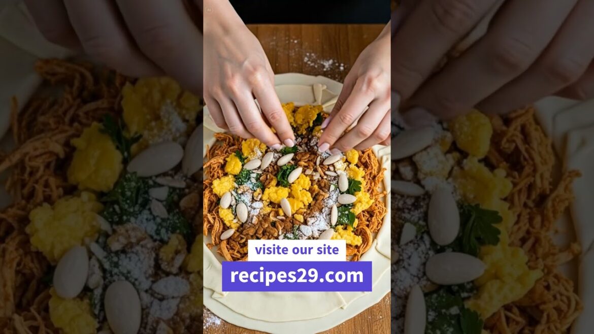 Moroccan Chicken Pastilla – A Sweet & Savory Masterpiece! #shorts