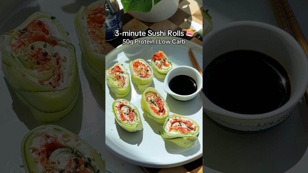 High-Protein Salmon Cucumber Bites | 48g Protein Snack in 3 Minutes