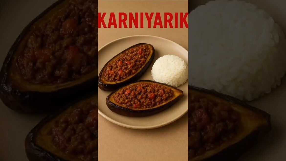 En Lezzetli Karnıyarık Tarifi |Authentic Turkish Karnıyarık Recipe|Stuffed Eggplant with Minced Meat