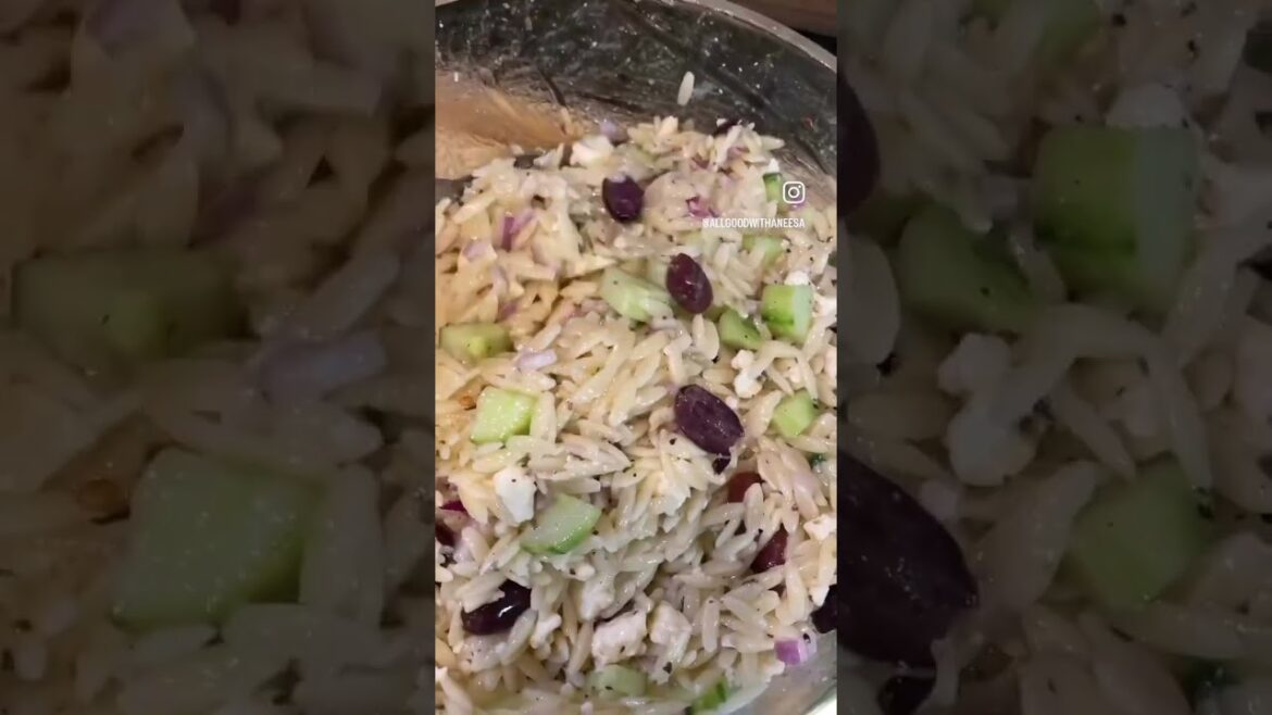 Greek Orzo Pasta Salad