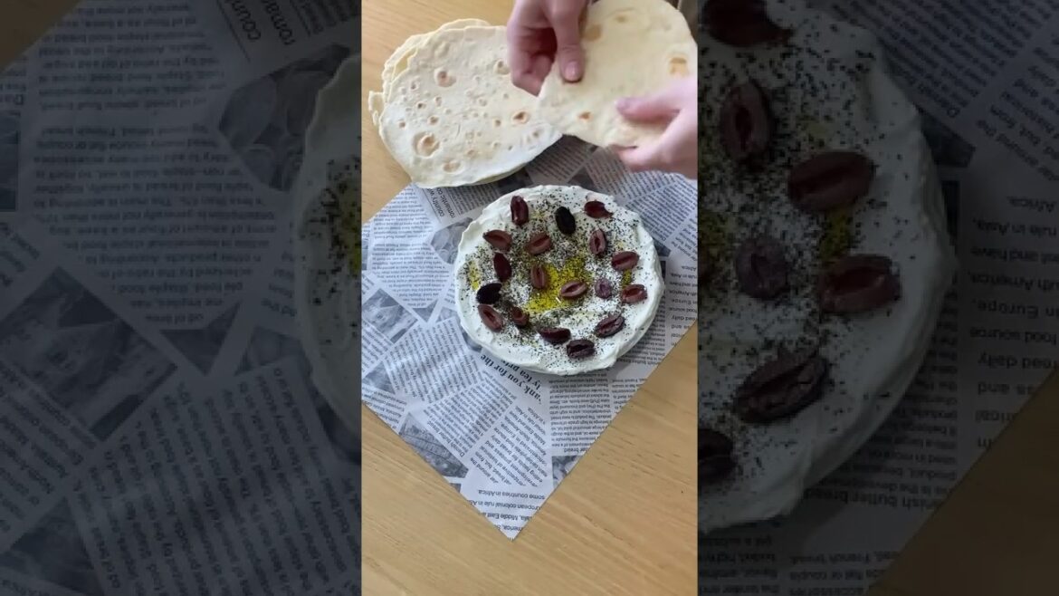 Homemade Yogurt + Labneh + Pita Bread #food #asmr #homemade