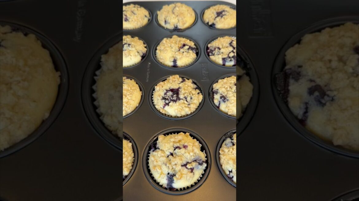 Best Ever Lemon Blueberry Muffins #LemonBlueberryMuffins #EasyBaking #BakingShorts