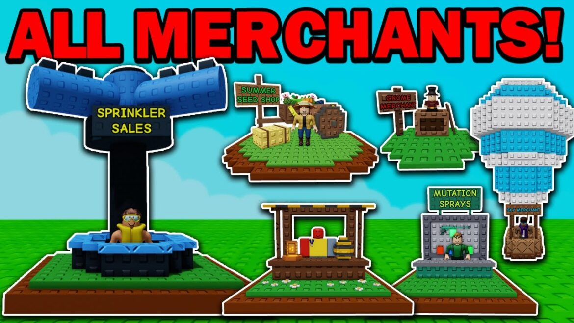 ALL TRAVELING MERCHANTS in Grow a Garden ROBLOX ALL TRAVELING MERCHANTS in Grow a Garden ROBLOX