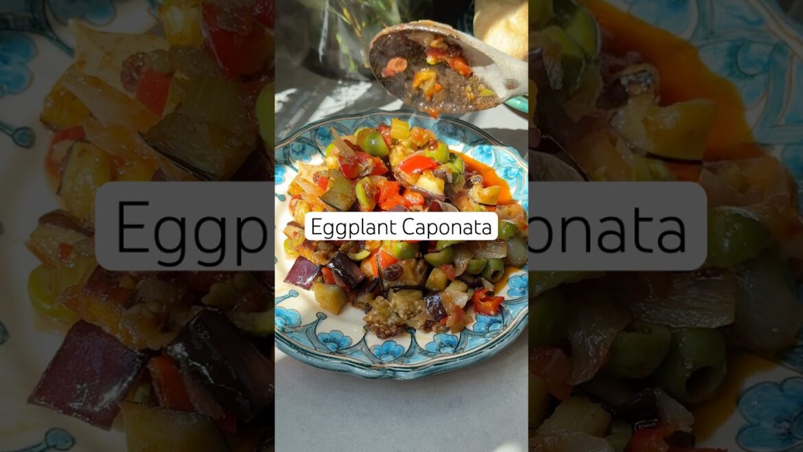 Eggplant Caponata (Eggplant Recipe!) #shorts #eggplant lant