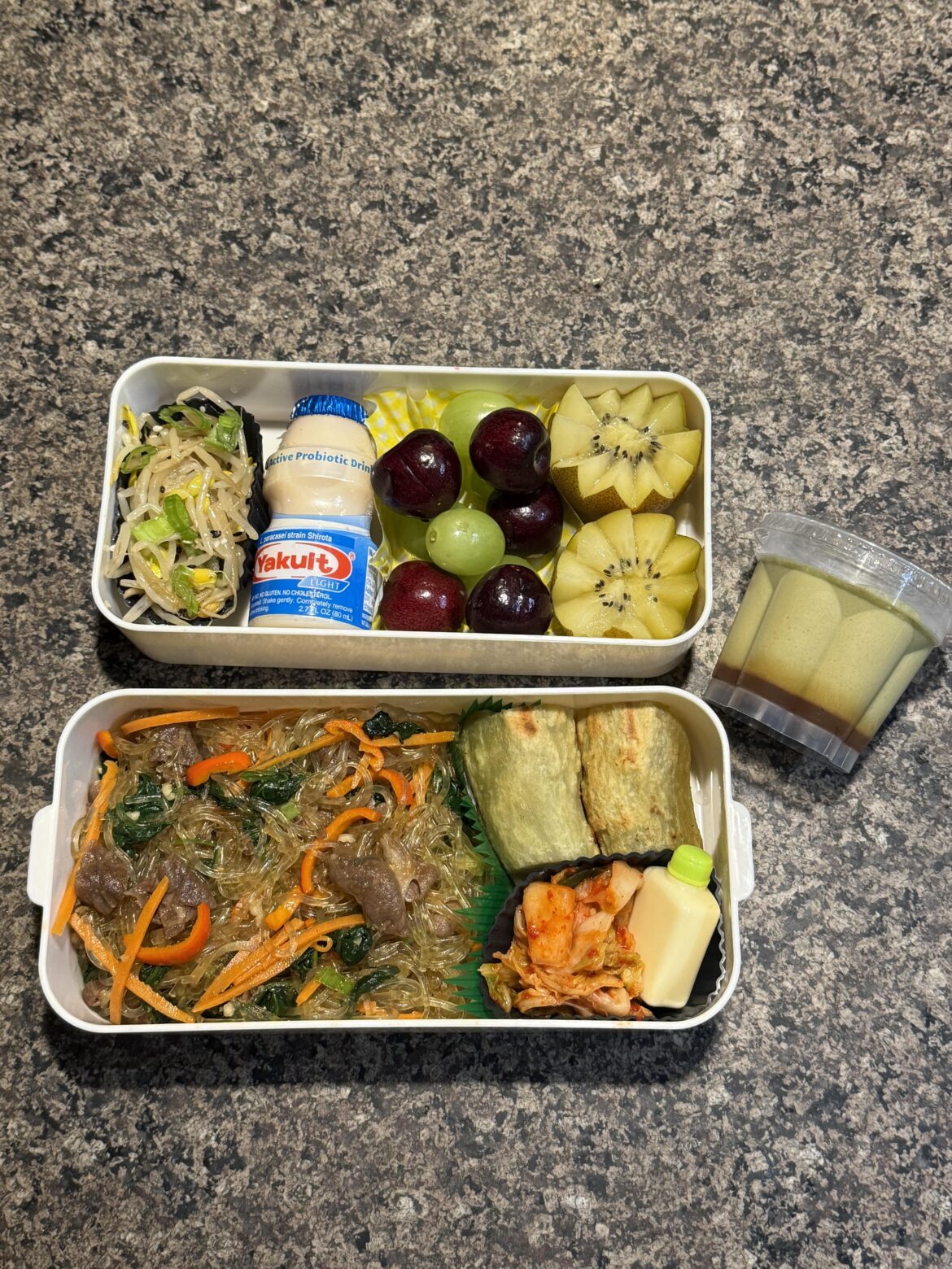 Another dosirak for my daughter ft. Japchae, Goguma and Kongnamul Muchim!