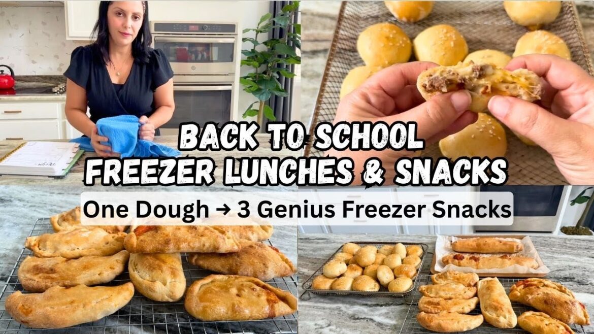3 Back-to-School Freezer Snacks with 1 Dough | Easy Lunches for Busy Moms 3 Back-to-School Freezer Snacks with 1 Dough | Easy Lunches for Busy Moms