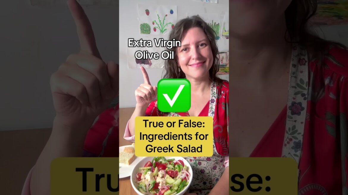 Do you know how to make an authentic Greek salad? #greeksalad #greekfood  #greece #athenapot #food