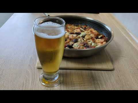 Greek Shrimp Saganaki with Mythos Lager Greek Shrimp Saganaki with Mythos Lager
