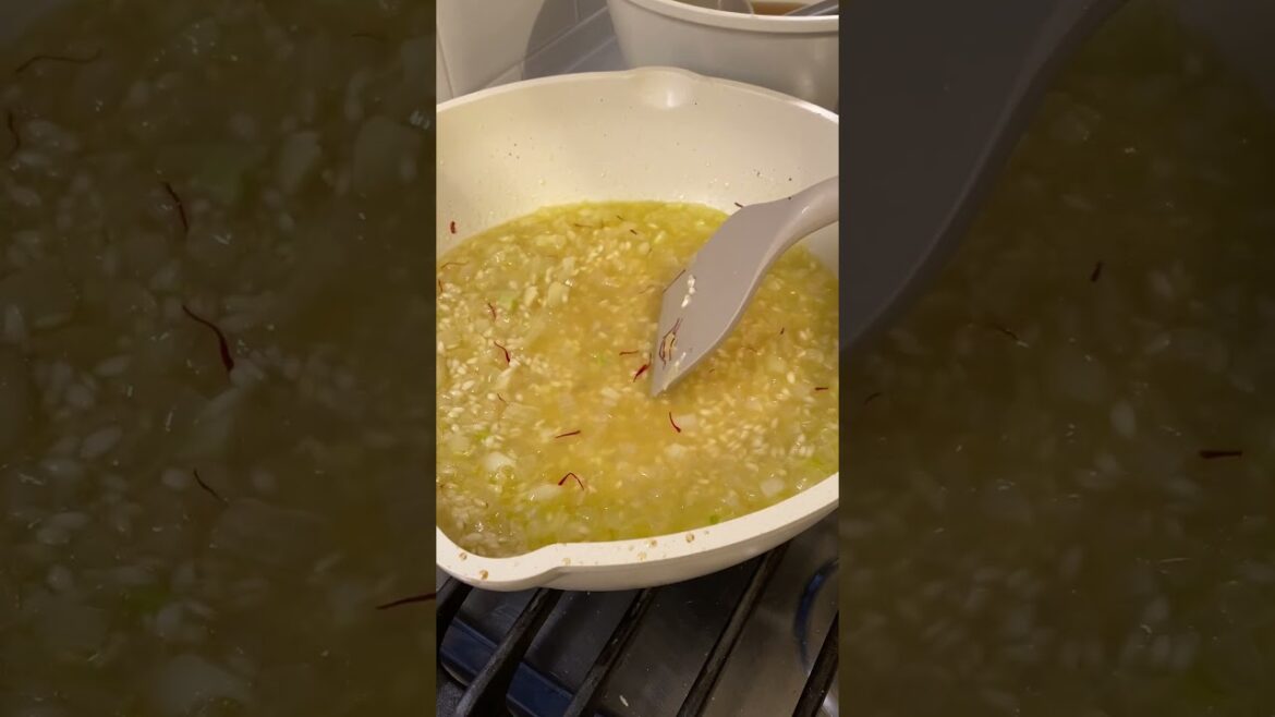 Making easy Saffron Risotto