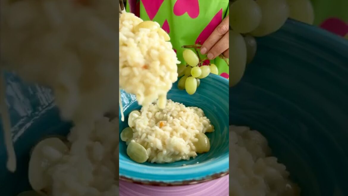 Risotto con uva e gorgonzola: ricetta cremosa, facile e raffinata Risotto con uva e gorgonzola: ricetta cremosa, facile e raffinata