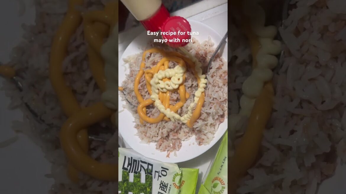 Easy recipe for the trending tuna mayo with nori