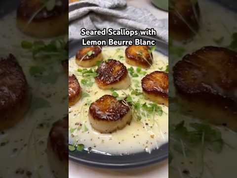 Seared Scallops with Beurre Blanc Recipe! #scallops #seafood #cookingshorts #summeronshorts #recipe Seared Scallops with Beurre Blanc Recipe! #scallops #seafood #cookingshorts #summeronshorts #recipe