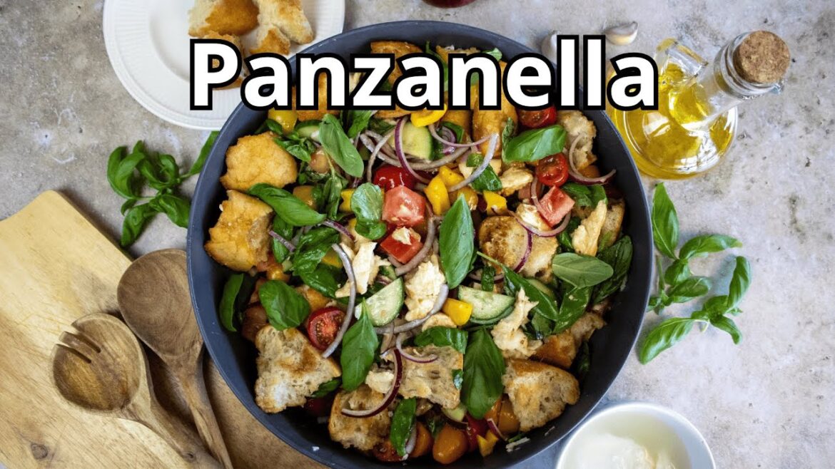 Panzanella Salad | Italian Crispy Bread & Tomato Salad Recipe