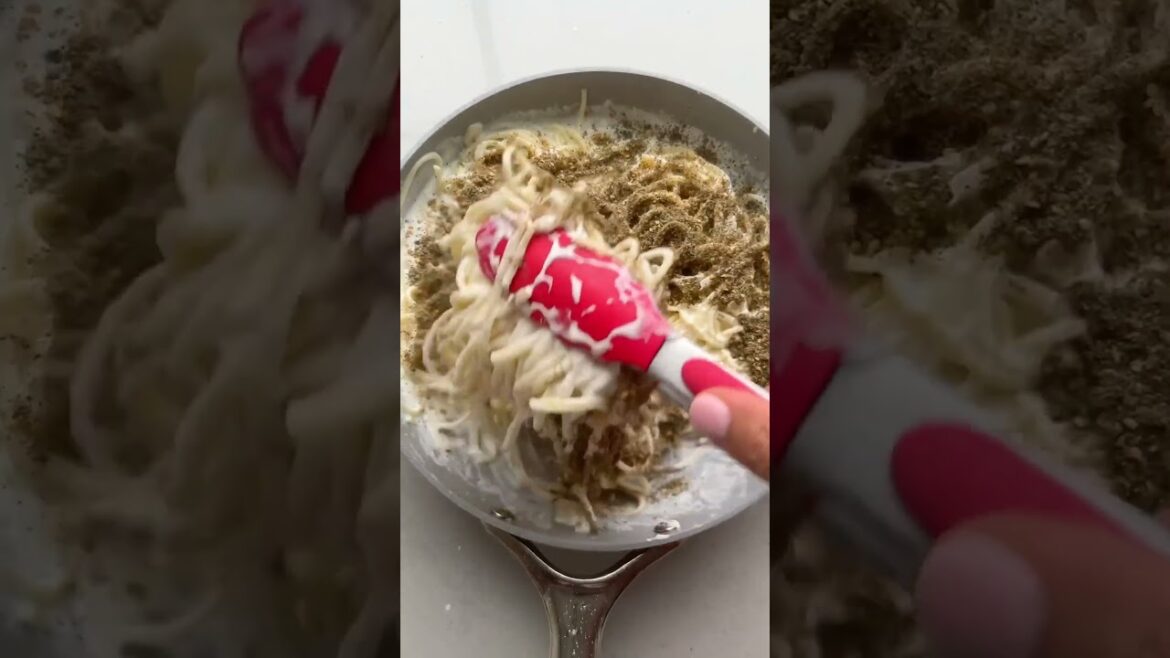 Labneh and Zaatar Spaghetti | FeelGoodFoodie